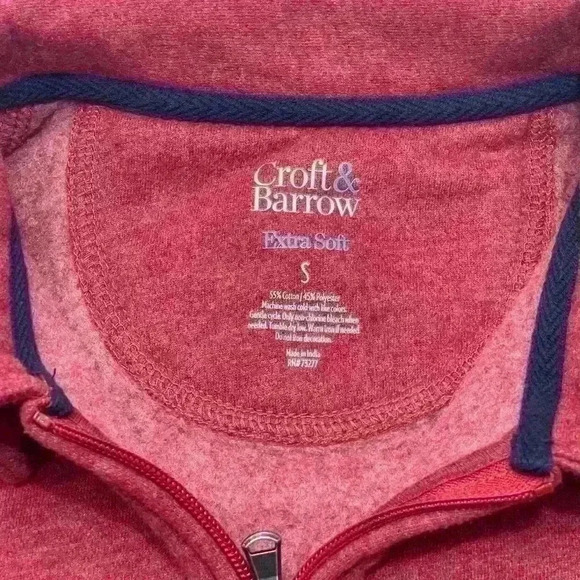 Men’s Croft and Barrow 1/4 zip Sweater - Picture 3 of 3